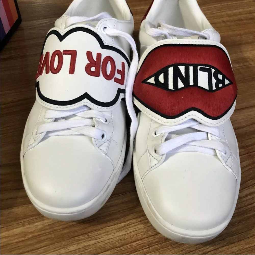 Gucci Ace Blind for Love Patch Sneaker 38
